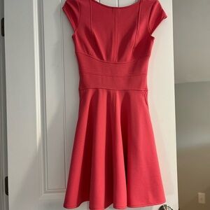 Julia Jordan Coral Cap Sleeve Mini Dress